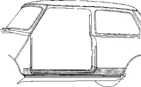 Накладка порога VAN WEZEL 0201.03