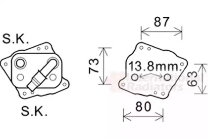 Теплообменник VAN WEZEL 06003412