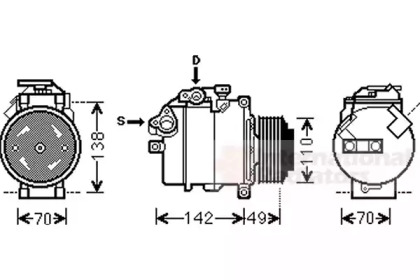 Компрессор VAN WEZEL 0600K411