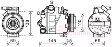 Компрессор VAN WEZEL 0600K444