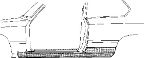 Накладка порога VAN WEZEL 0606.01