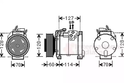 Компрессор VAN WEZEL 0700K112