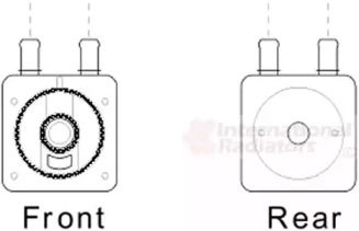 масляный радиатор, двигательное масло VAN WEZEL 09003287