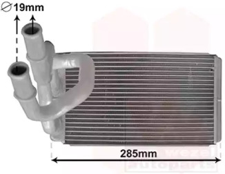 Теплообменник, отопление салона VAN WEZEL 13006373