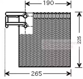 Испаритель VAN WEZEL 1300V257