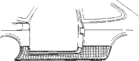 Накладка порога VAN WEZEL 1712.02