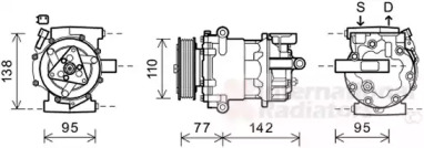 Компрессор VAN WEZEL 1800K470