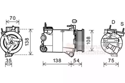 Компрессор VAN WEZEL 1800K478