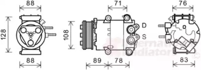 Компрессор VAN WEZEL 1800K571