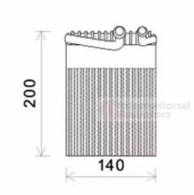 Испаритель, кондиционер VAN WEZEL 3000V554