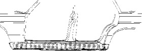 Накладка порога VAN WEZEL 3010103