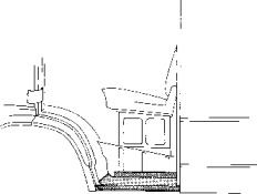 Накладка порога VAN WEZEL 3070101