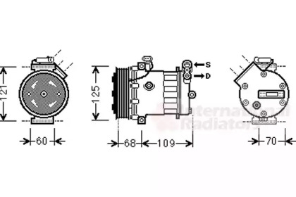 Компрессор VAN WEZEL 3700K475