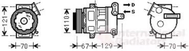 Компрессор VAN WEZEL 3700K558