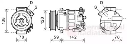 Компрессор VAN WEZEL 3700K578