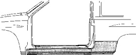 Накладка порога VAN WEZEL 3770101