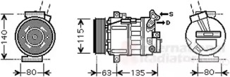 Компрессор VAN WEZEL 4300K486