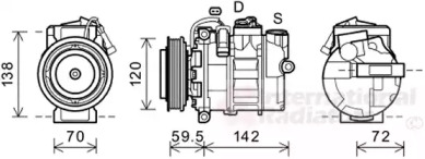 Компрессор VAN WEZEL 4300K494