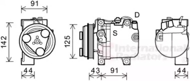 Компрессор VAN WEZEL 5100K088