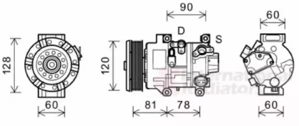 Компрессор VAN WEZEL 5300K581