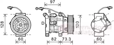 Компрессор VAN WEZEL 5300K625