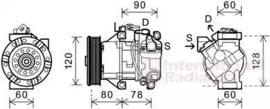 Компрессор VAN WEZEL 5300K656