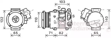 Компрессор VAN WEZEL 5300K659