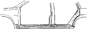 Накладка порога VAN WEZEL 5834103