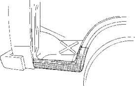 Накладка порога VAN WEZEL 5858101