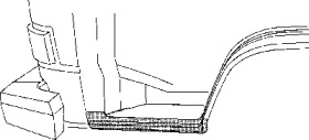 Накладка порога VAN WEZEL 5870101