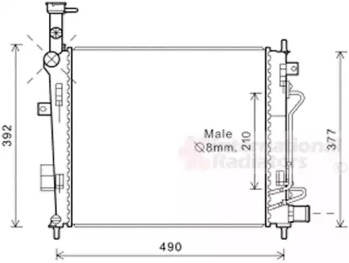 Теплообменник VAN WEZEL 83002190