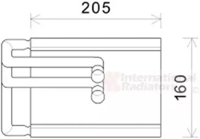 Теплообменник, отопление салона VAN WEZEL 83006202