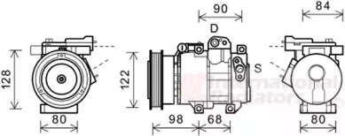 Компрессор VAN WEZEL 8300K192