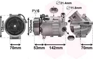 Компрессор VAN WEZEL 0100K143