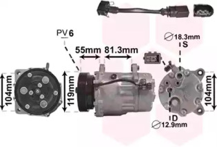 Компрессор VAN WEZEL 0300K001