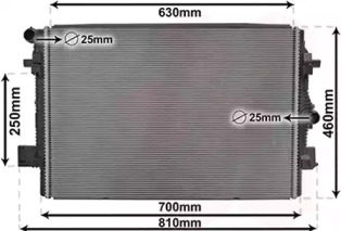 Радиатор, охлаждение двигателя VAN WEZEL 03012700