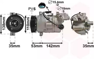 Компрессор VAN WEZEL 0600K393