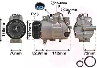 Компрессор VAN WEZEL 0600K415