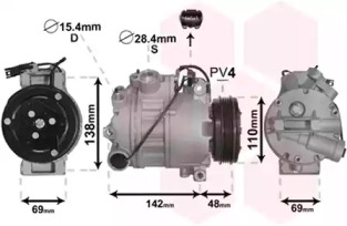 Компрессор VAN WEZEL 0600K443