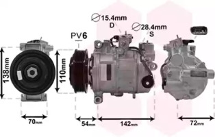 Компрессор VAN WEZEL 0600K495