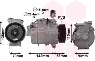 Компрессор VAN WEZEL 0600K496