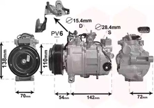 Компрессор VAN WEZEL 0600K551