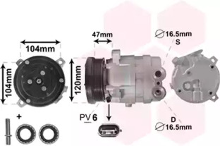 Компрессор VAN WEZEL 0800K054