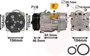 Компрессор VAN WEZEL 0900K201