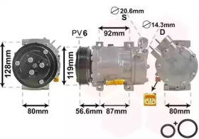 Компрессор VAN WEZEL 0900K238