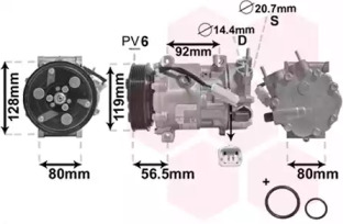 Компрессор VAN WEZEL 0900K242