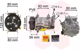 Компрессор VAN WEZEL 0900K255