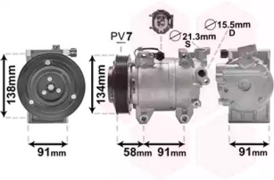 Компрессор VAN WEZEL 1300K344