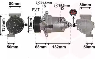 Компрессор VAN WEZEL 1301K703