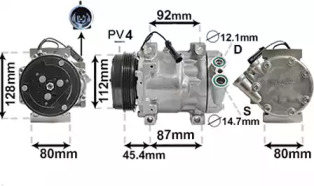 Компрессор VAN WEZEL 1700K366